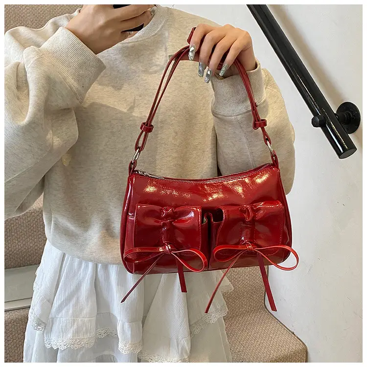 Feminine Silver Crossbody Bag Large Capacity Summer Fashion — feature 11