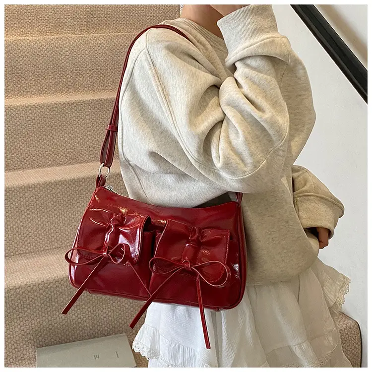 Feminine Silver Crossbody Bag Large Capacity Summer Fashion — feature 14
