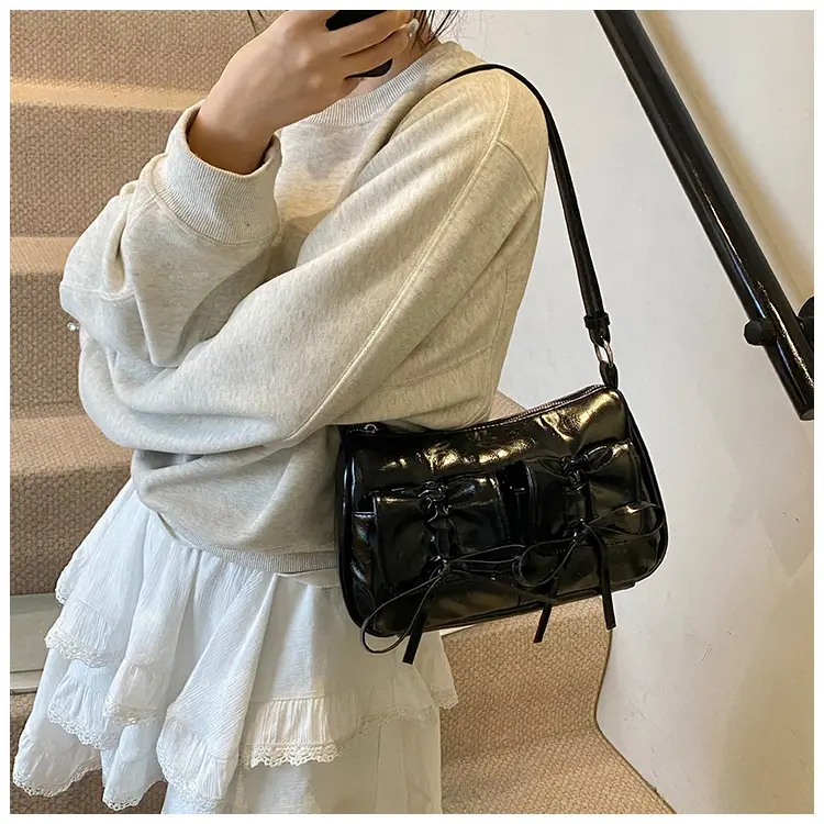Feminine Silver Crossbody Bag Large Capacity Summer Fashion — feature 17
