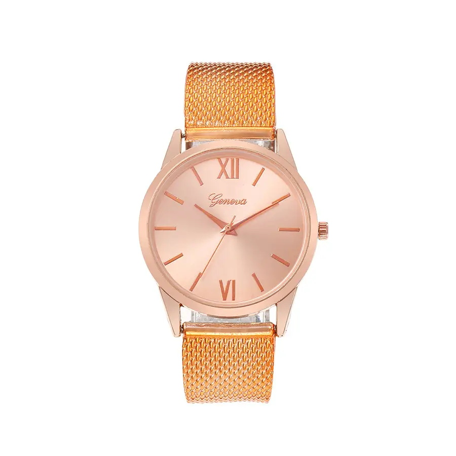 Women Butterfly Dial Rose Gold Mesh Watch - Image 11