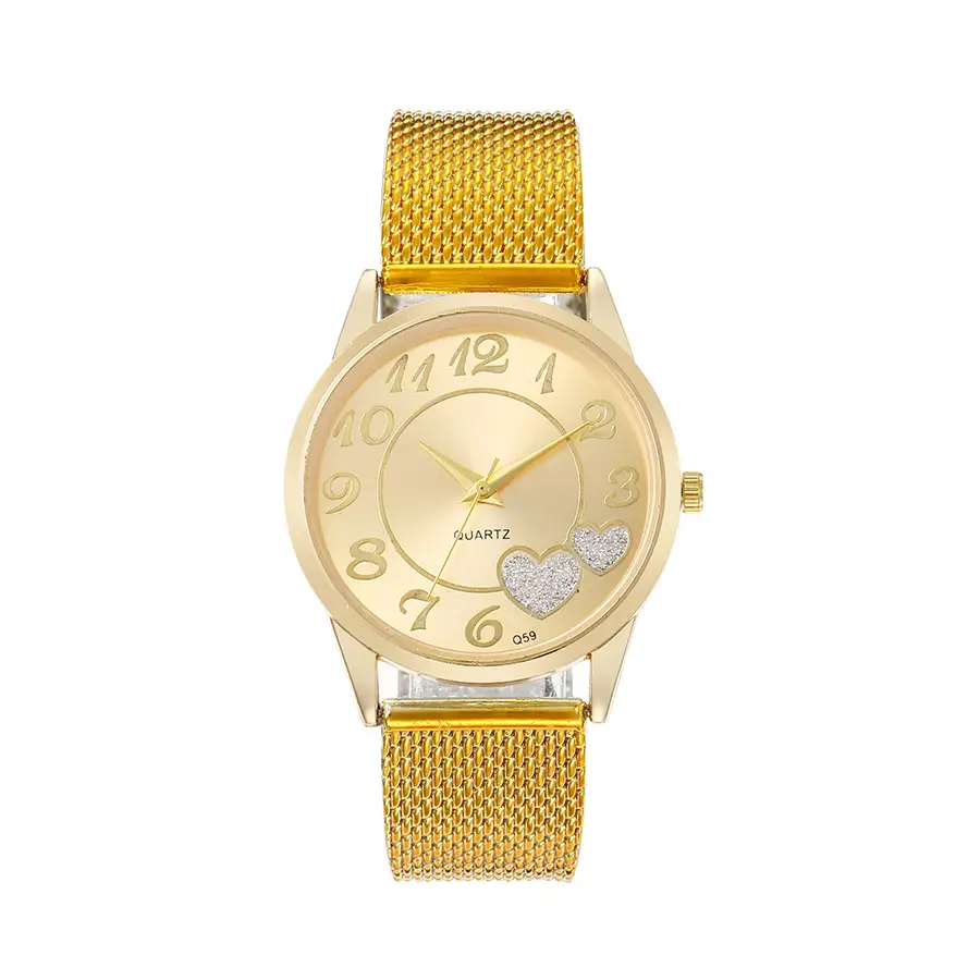 Women Butterfly Dial Rose Gold Mesh Watch - Image 8