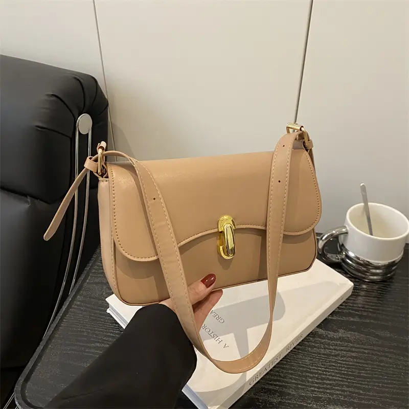 Pink Korean Textured Shoulder Bag for Women