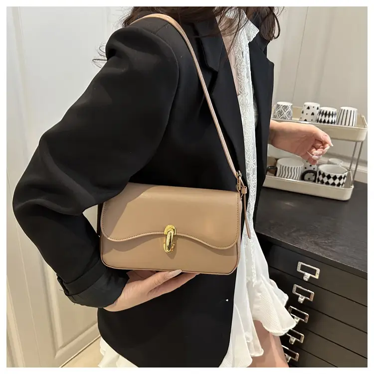 Pink Korean Textured Shoulder Bag for Women — feature 10