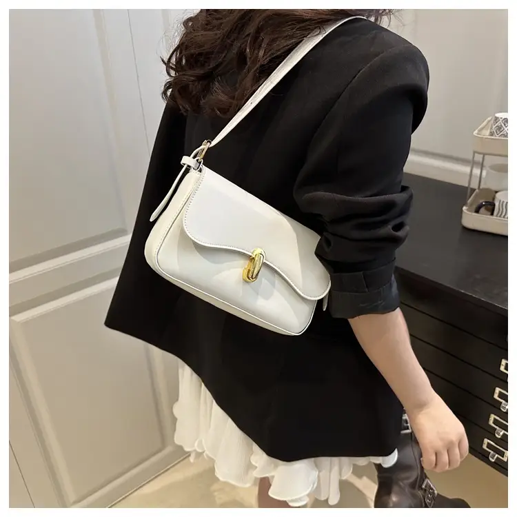 Pink Korean Textured Shoulder Bag for Women — feature 8