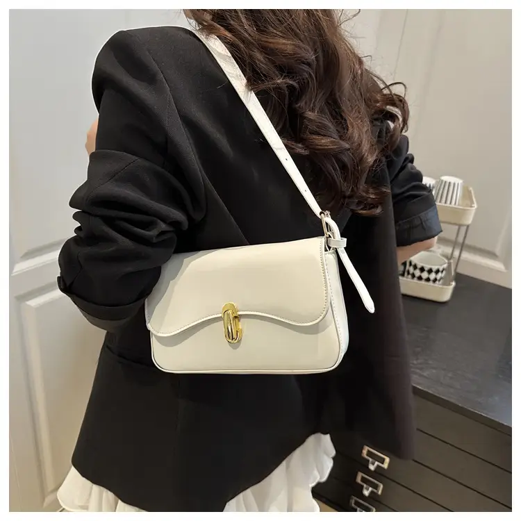 Pink Korean Textured Shoulder Bag for Women — feature 9