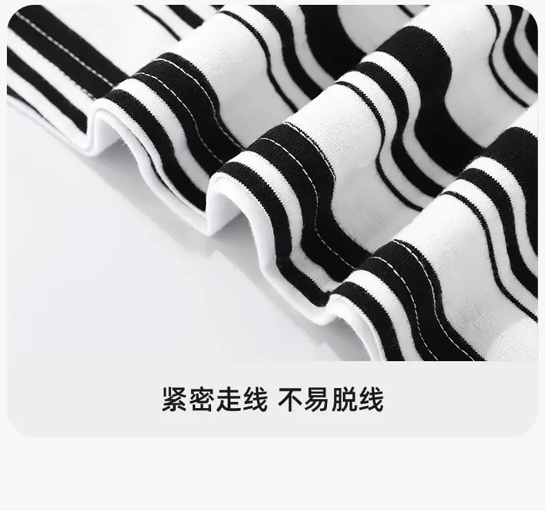 Japanese Retro Striped T-Shirt for Boys Summer Wear — feature 13
