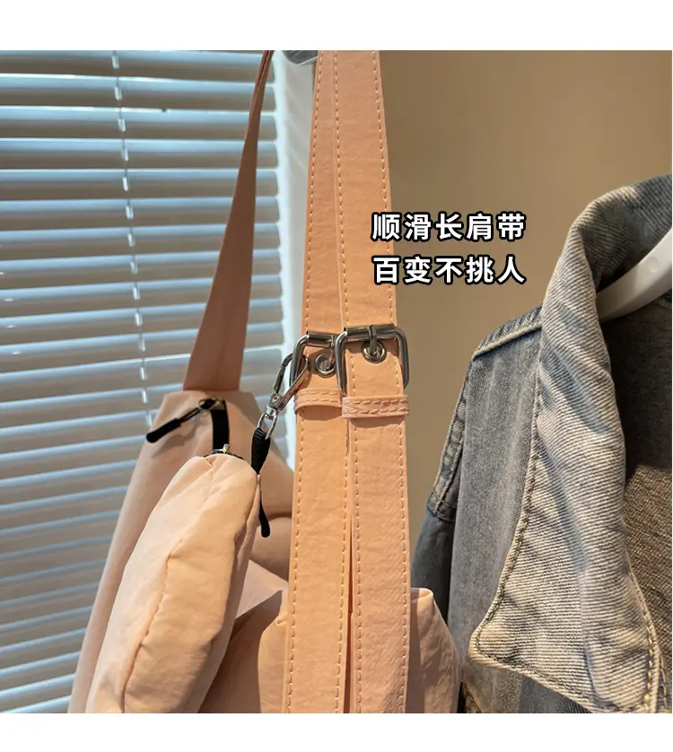 Large Capacity Canvas Tote Bag with Orange Logo — feature 22