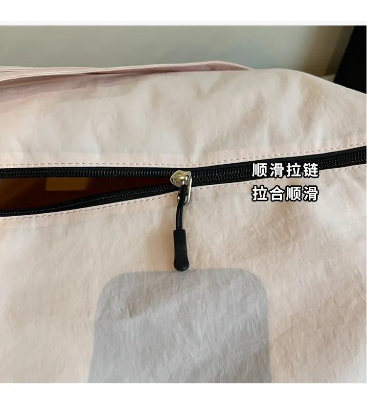 Large Capacity Canvas Tote Bag with Orange Logo — feature 24