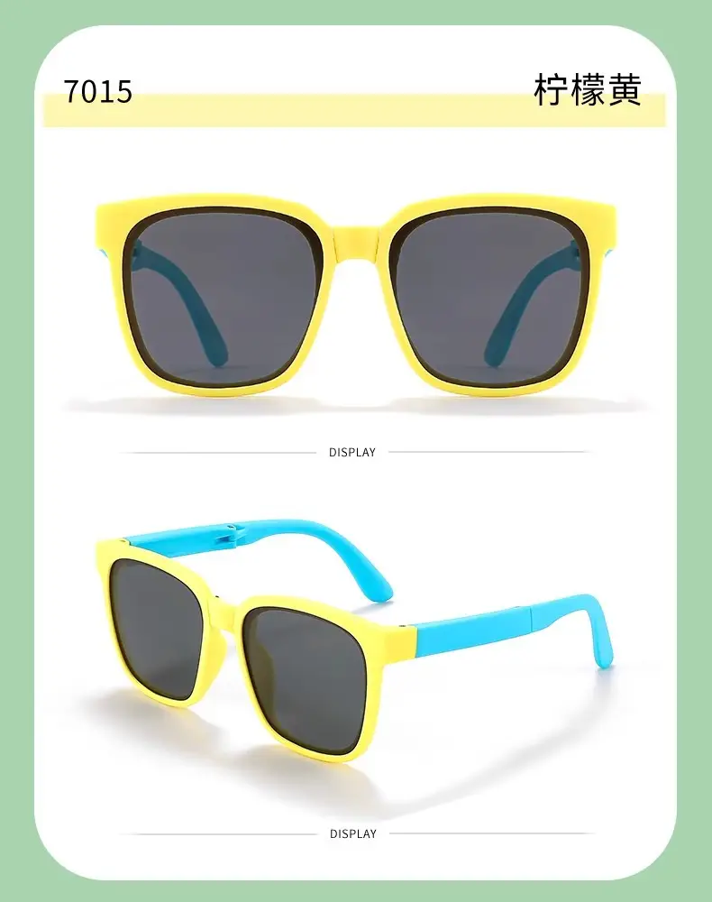 Children's Polarized UV400 Sunglasses Green 7105 β feature 25