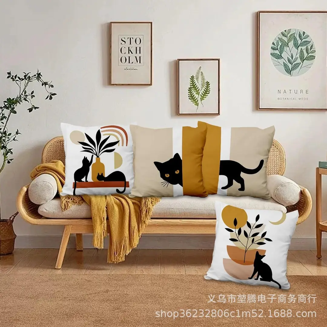 Cross-Border Pillow Casing Set 4-Piece Modern Decor — feature 13