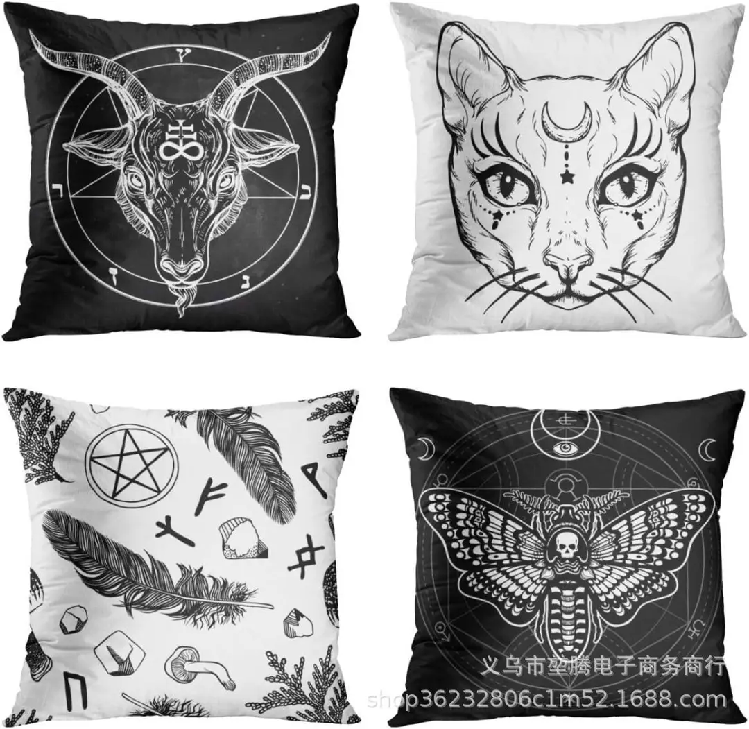 Cross-Border Pillow Casing Set 4-Piece Modern Decor — feature 8