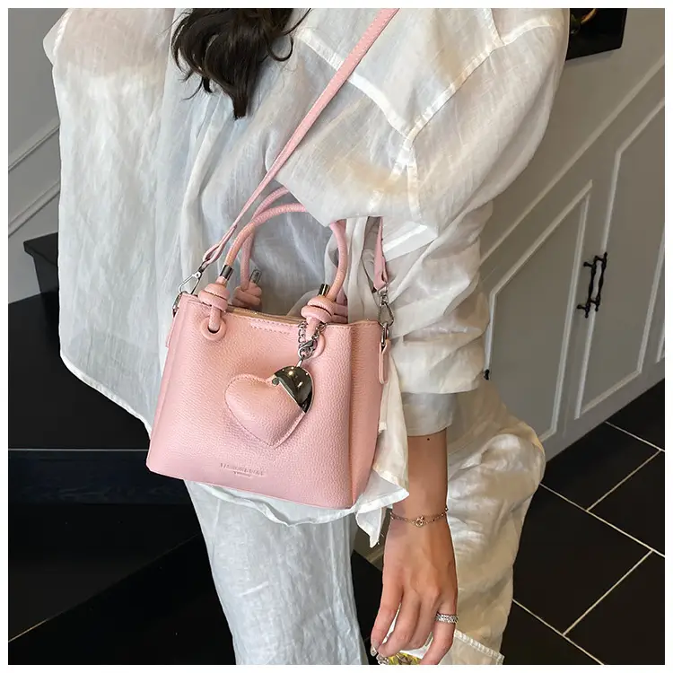 Light Blue Korean Style Bucket Bag for Women — feature 10