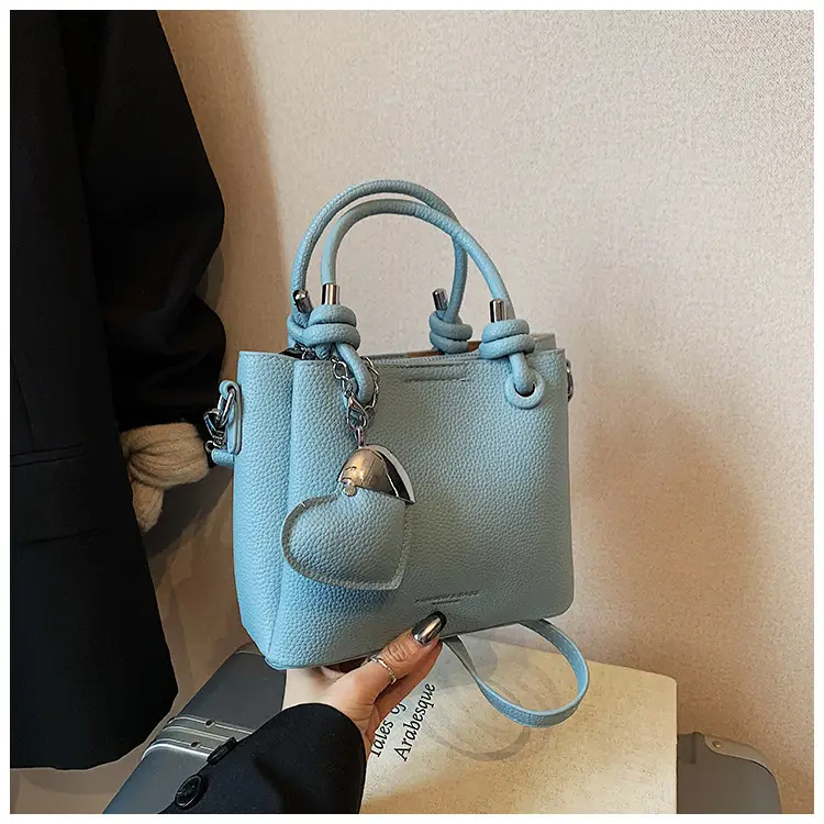 Light Blue Korean Style Bucket Bag for Women — feature 29