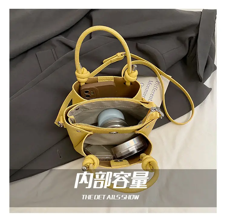 Light Blue Korean Style Bucket Bag for Women — feature 3