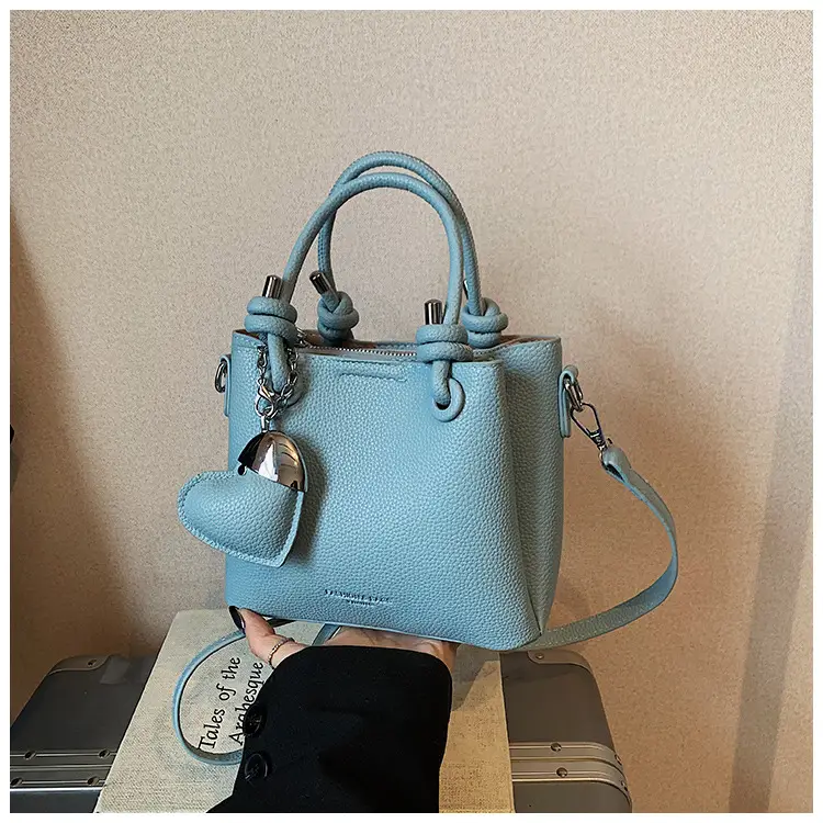 Light Blue Korean Style Bucket Bag for Women — feature 30