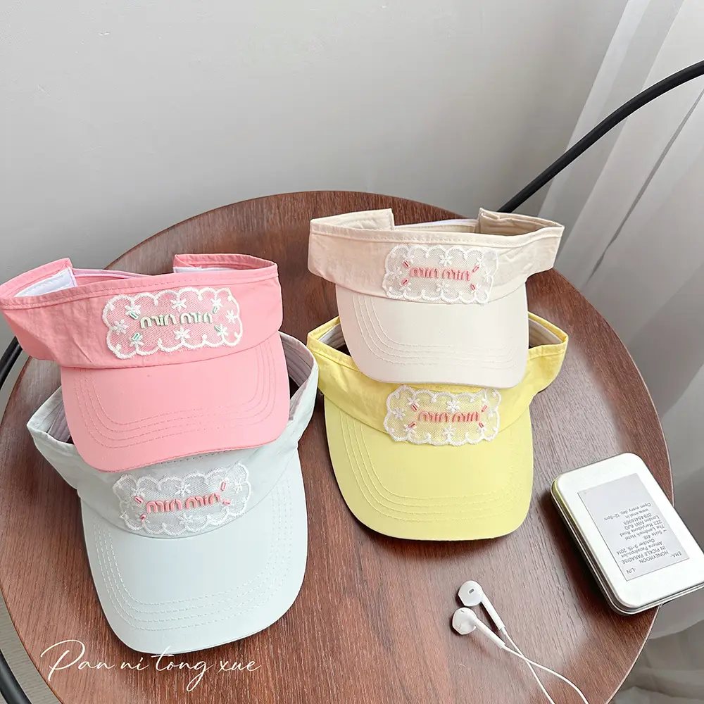 Women White Lace Baseball Cap Sunshade Hat - Image 13