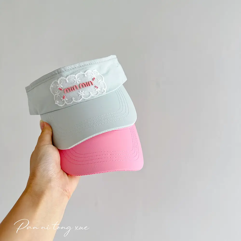 Women White Lace Baseball Cap Sunshade Hat — feature 27