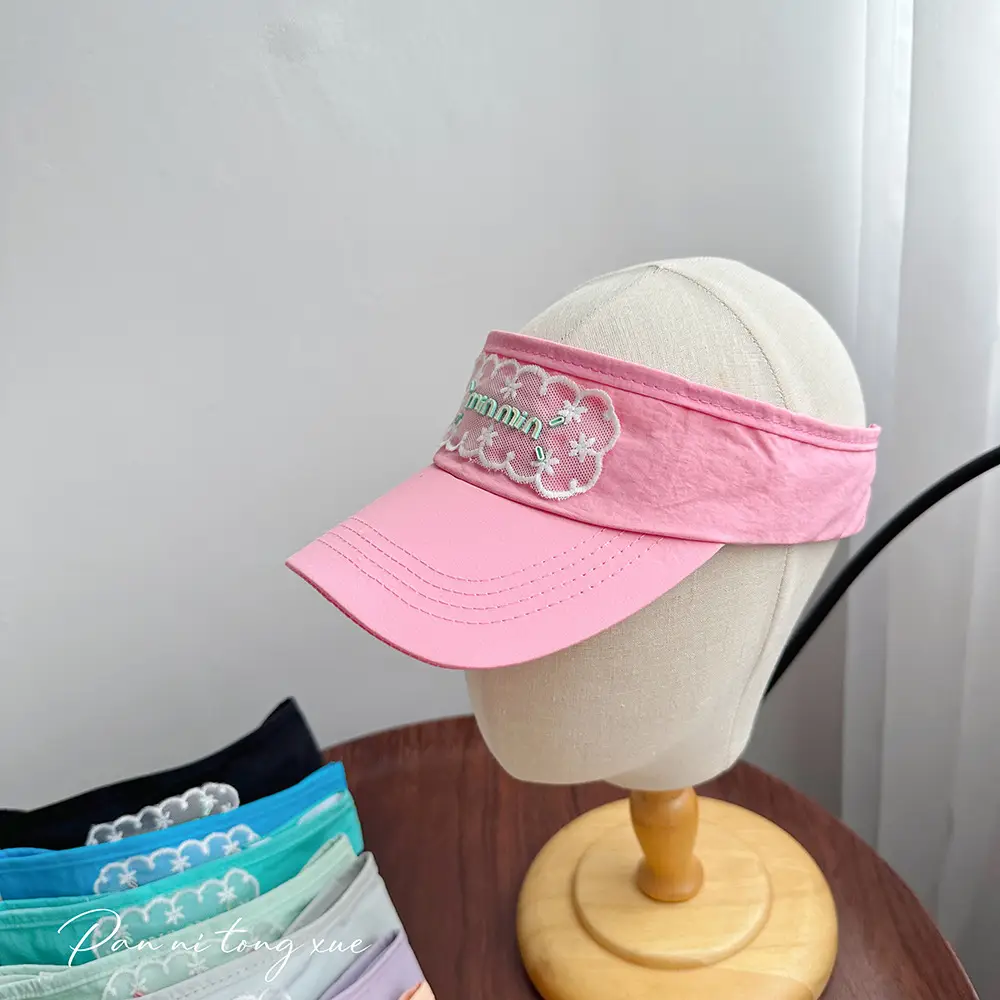 Women White Lace Baseball Cap Sunshade Hat — feature 30
