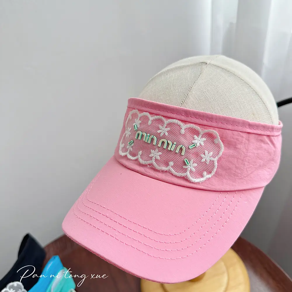 Women White Lace Baseball Cap Sunshade Hat — feature 31