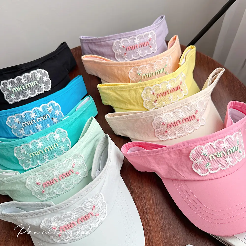 Women White Lace Baseball Cap Sunshade Hat — feature 32
