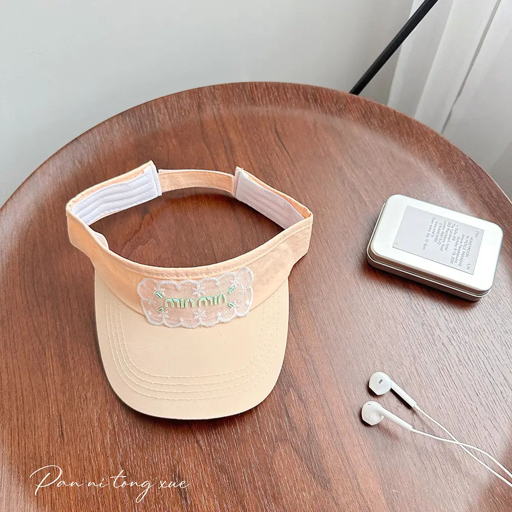 Women White Lace Baseball Cap Sunshade Hat - Image 7