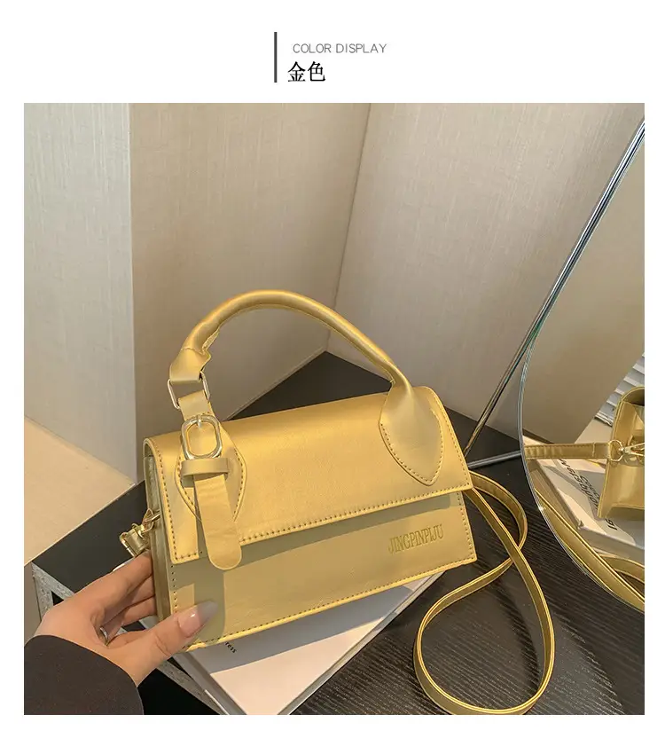 Trendy Silver Square Shoulder Bag for Women — feature 14