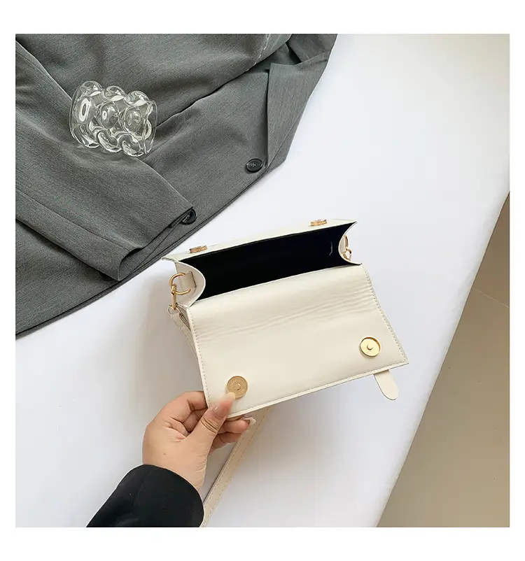 Trendy Silver Square Shoulder Bag for Women — feature 29