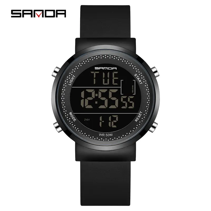 Sanda Digital Watch Large Screen Waterproof Unisex - Image 3