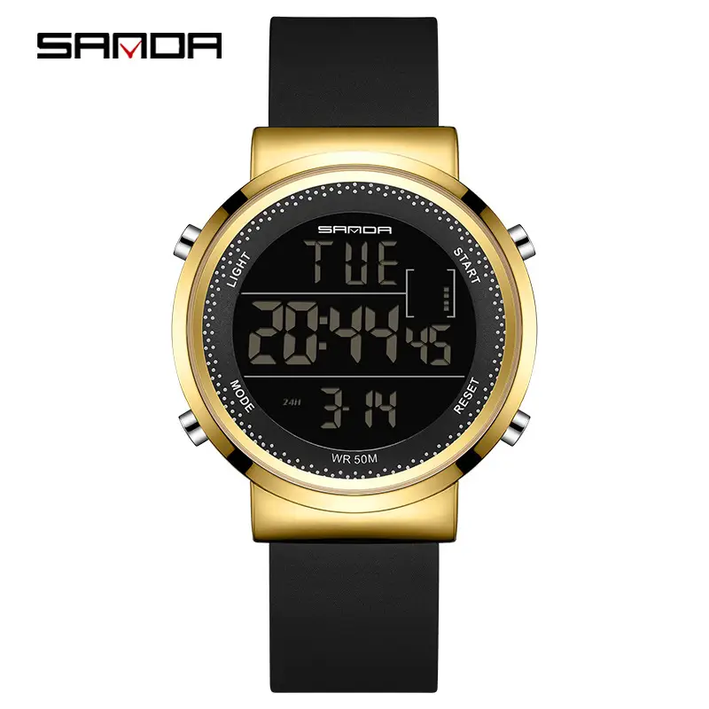 Sanda Digital Watch Large Screen Waterproof Unisex - Image 4
