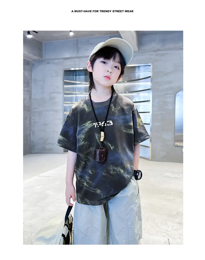 Boys Tie-Dye Short Sleeve T-Shirt 2026 — feature 2