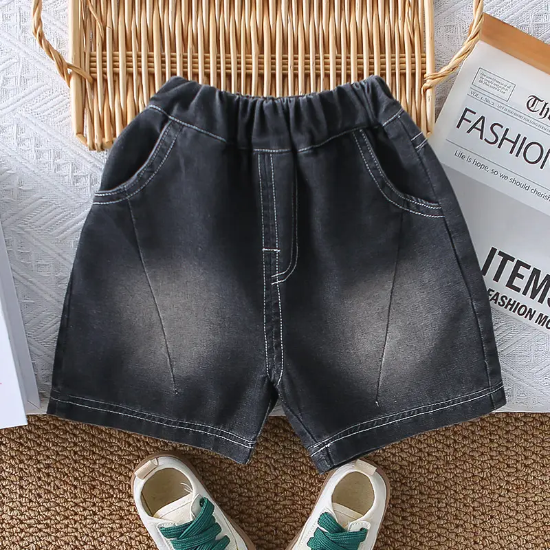 Kids Cartoon T-Shirt Shorts Set Black Summer Wear — feature 11