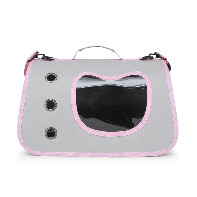 Pet Bag Large Opening White Portable Cat Dog Bag - Image 4