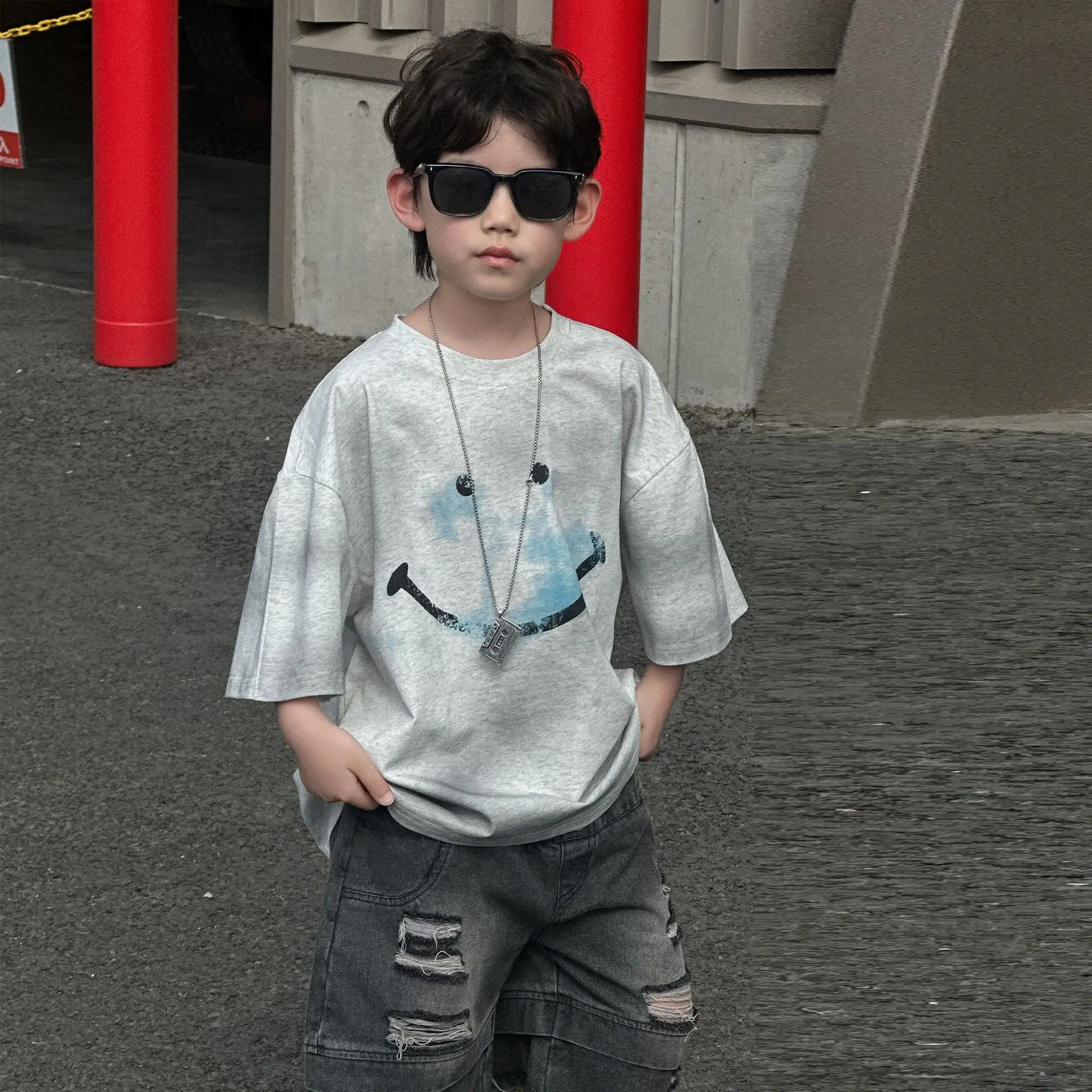 Boys Printed Cotton T-Shirt Short Sleeve 2025 — feature 2
