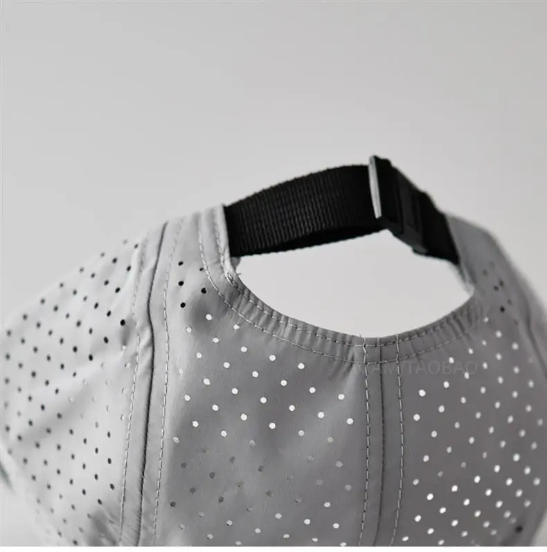 Blue Perforated Baseball Cap with Duckbill Design — feature 12