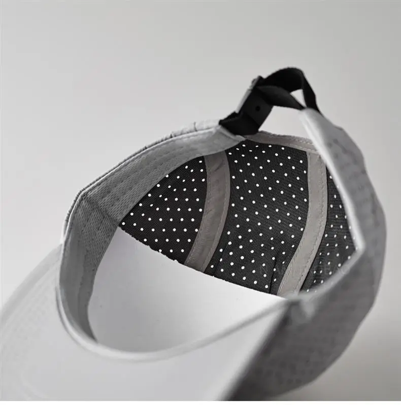 Blue Perforated Baseball Cap with Duckbill Design — feature 13