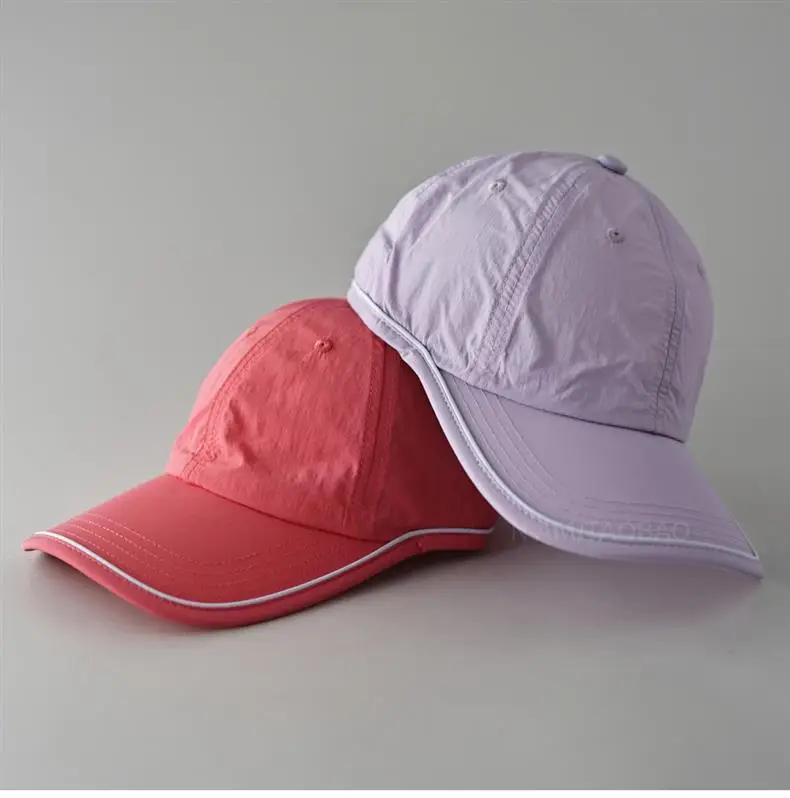 Pink Baseball Cap with White Trim — feature 12