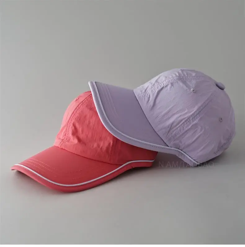 Pink Baseball Cap with White Trim — feature 13