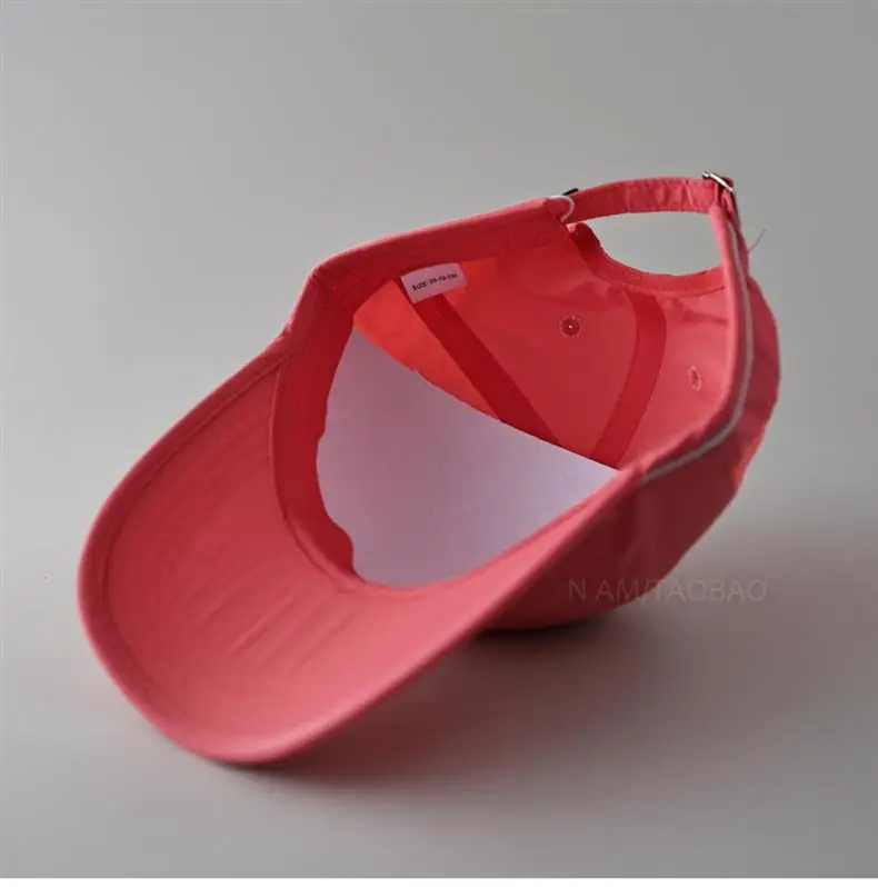 Pink Baseball Cap with White Trim — feature 14