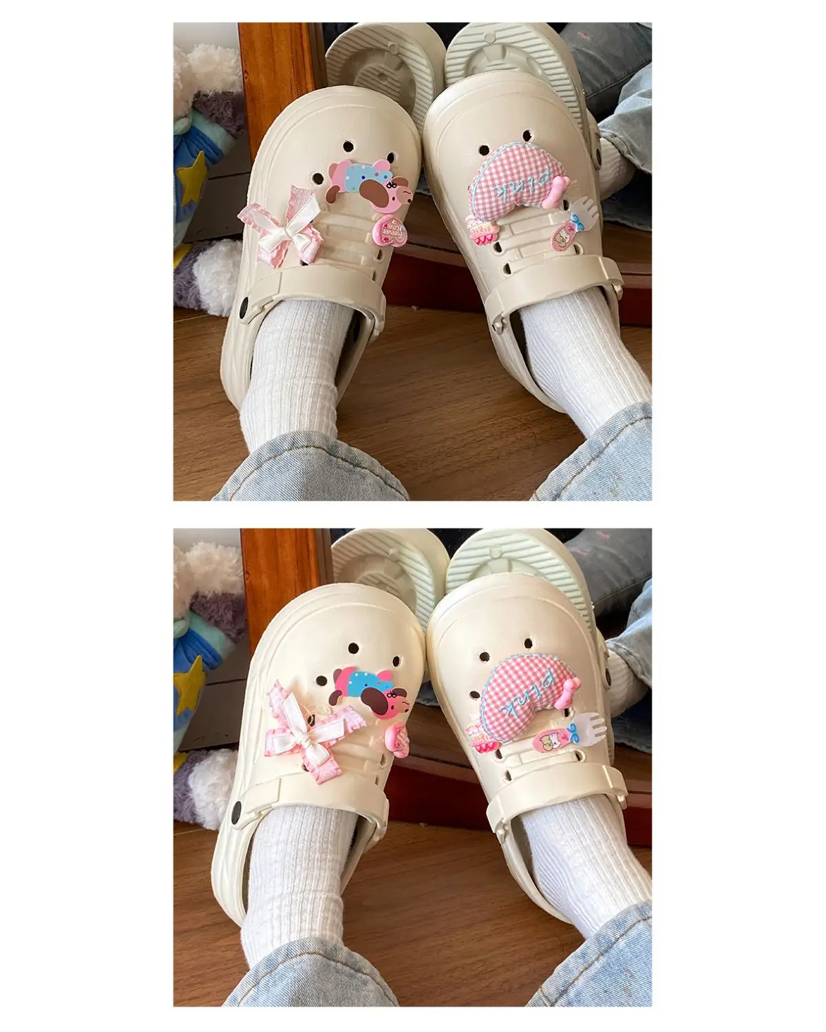 Women Cute Croc Shoes Black Spring Summer Anti-Slip — feature 13