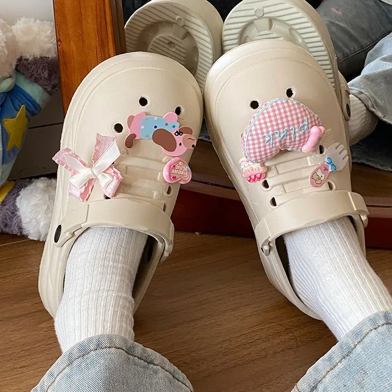 Women Cute Croc Shoes Black Spring Summer Anti-Slip — feature 30