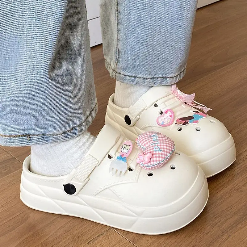 Women Cute Croc Shoes Black Spring Summer Anti-Slip — feature 32