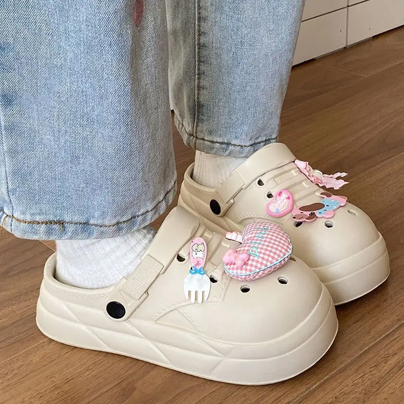 Women Cute Croc Shoes Black Spring Summer Anti-Slip — feature 34