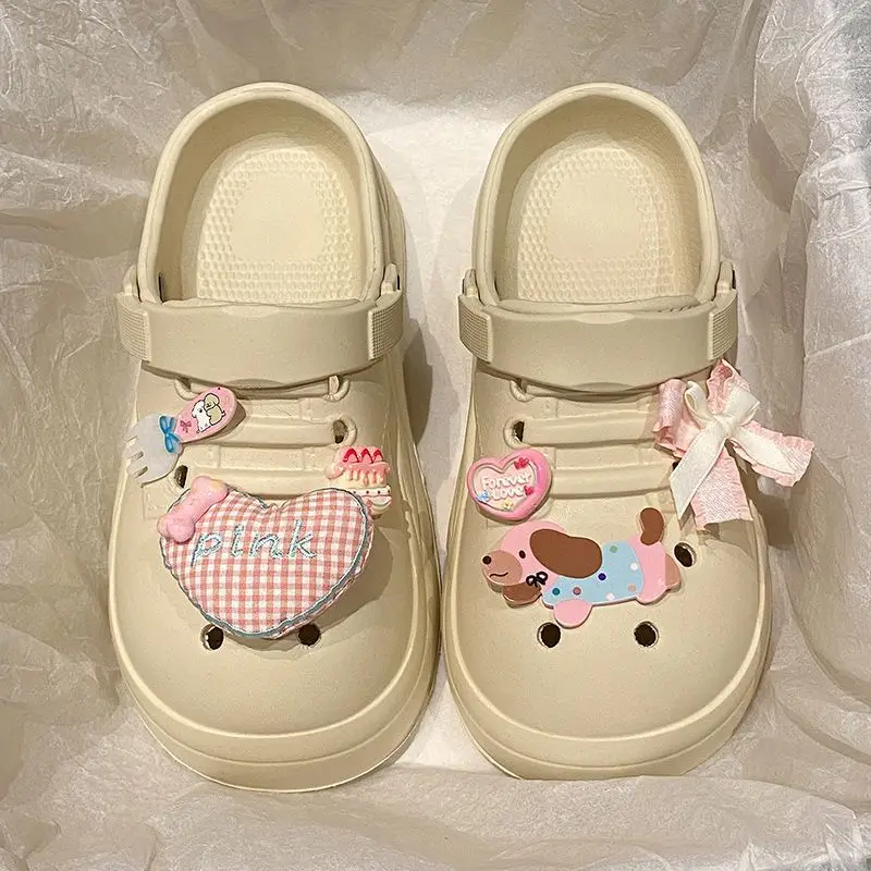 Women Cute Croc Shoes Black Spring Summer Anti-Slip — feature 38