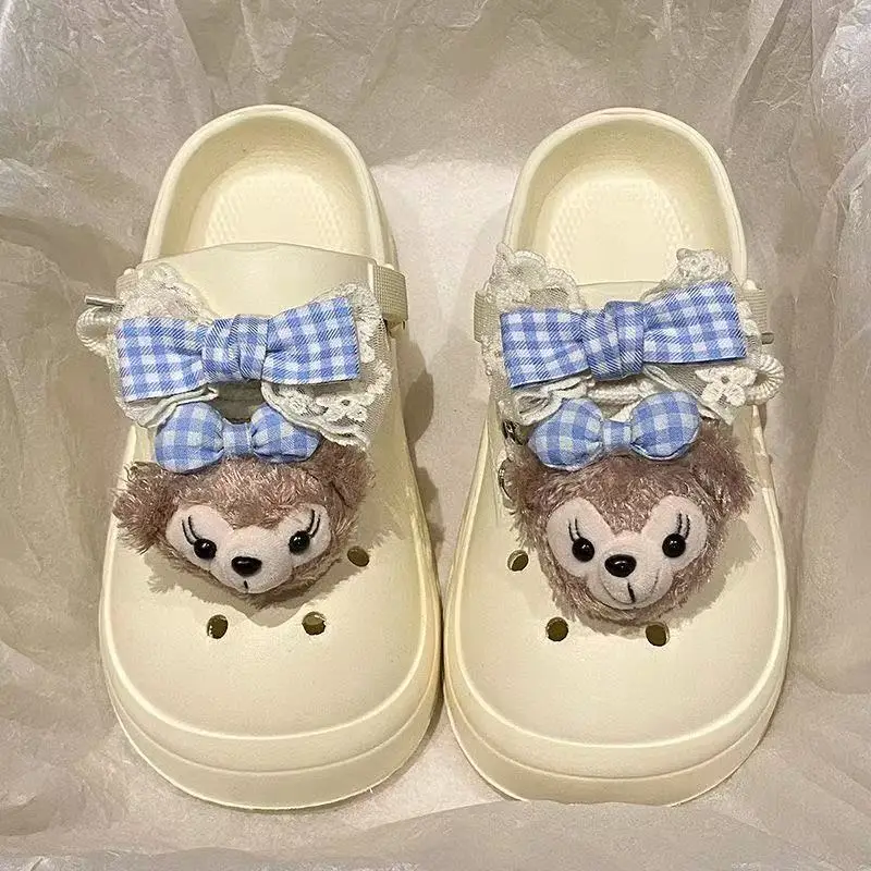 Women Cute Croc Shoes Black Spring Summer Anti-Slip - Image 10