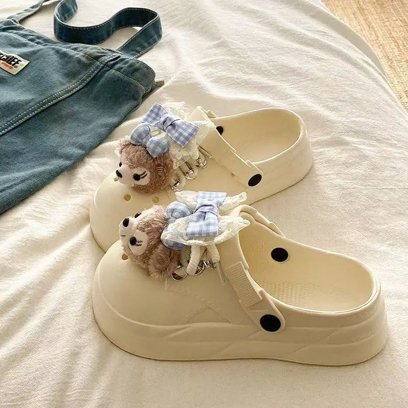 Women Cute Croc Shoes Black Spring Summer Anti-Slip - Image 12