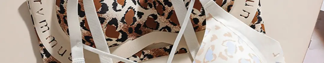 Sexy Leopard Print Intimates Women's Fixed Cup All-In-One No Rims Large Size No Rims Breast-Retracting Anti-Sagging Bra — feature 6