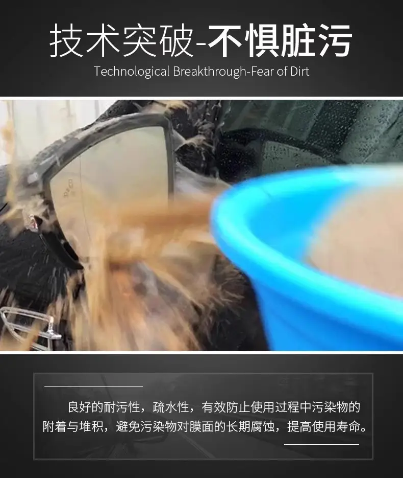 Car rearview mirror rainproof film reversing mirror film reflective rainproof anti-fog glass window rainy day artifact — feature 9