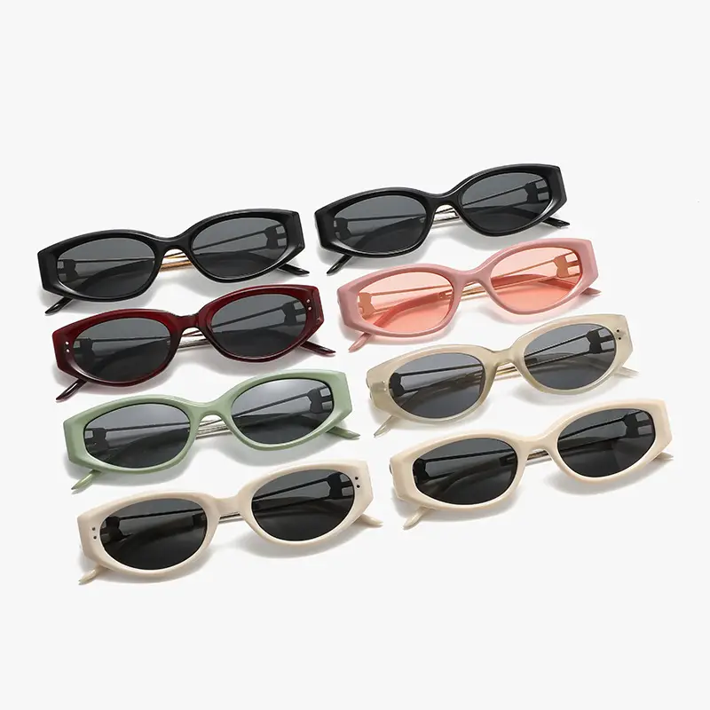 New Trendy Cat's Eye Sunglasses Anti-UV Polarized Black - Image 11