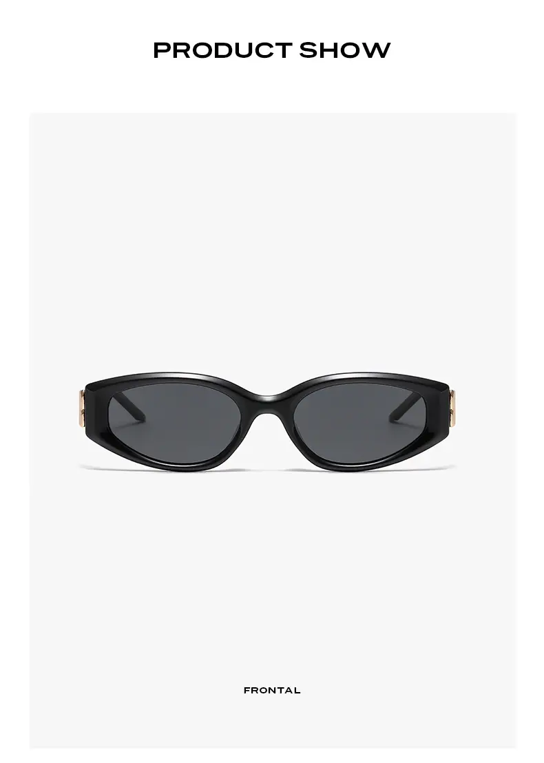 New Trendy Cat's Eye Sunglasses Anti-UV Polarized Black — feature 12