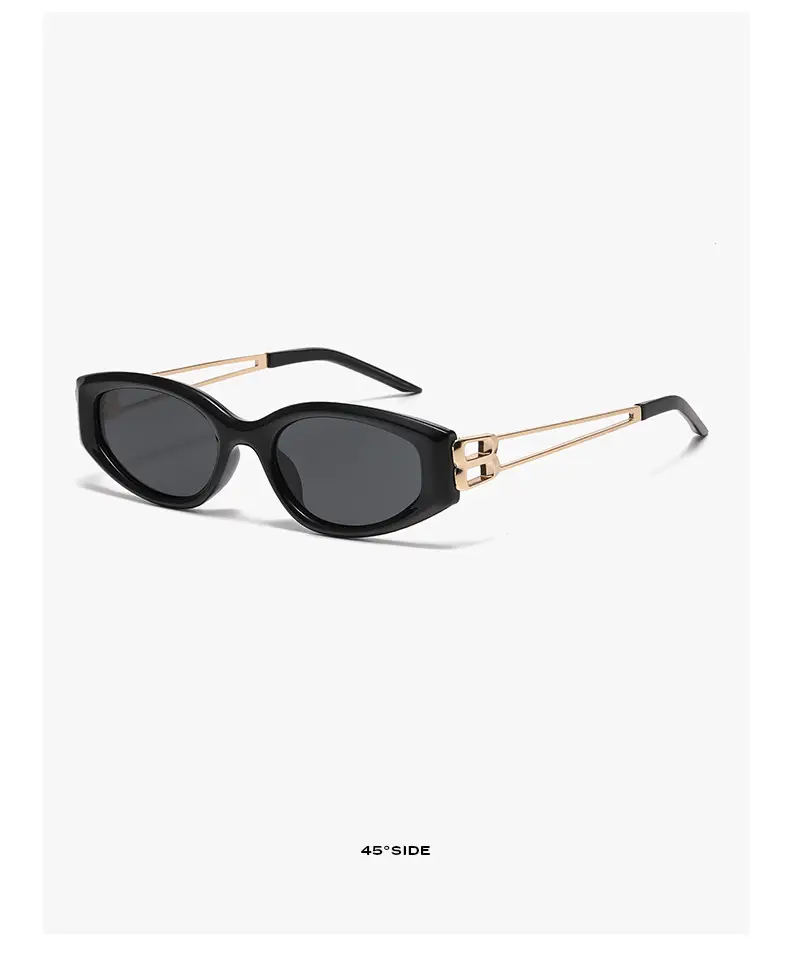 New Trendy Cat's Eye Sunglasses Anti-UV Polarized Black — feature 13
